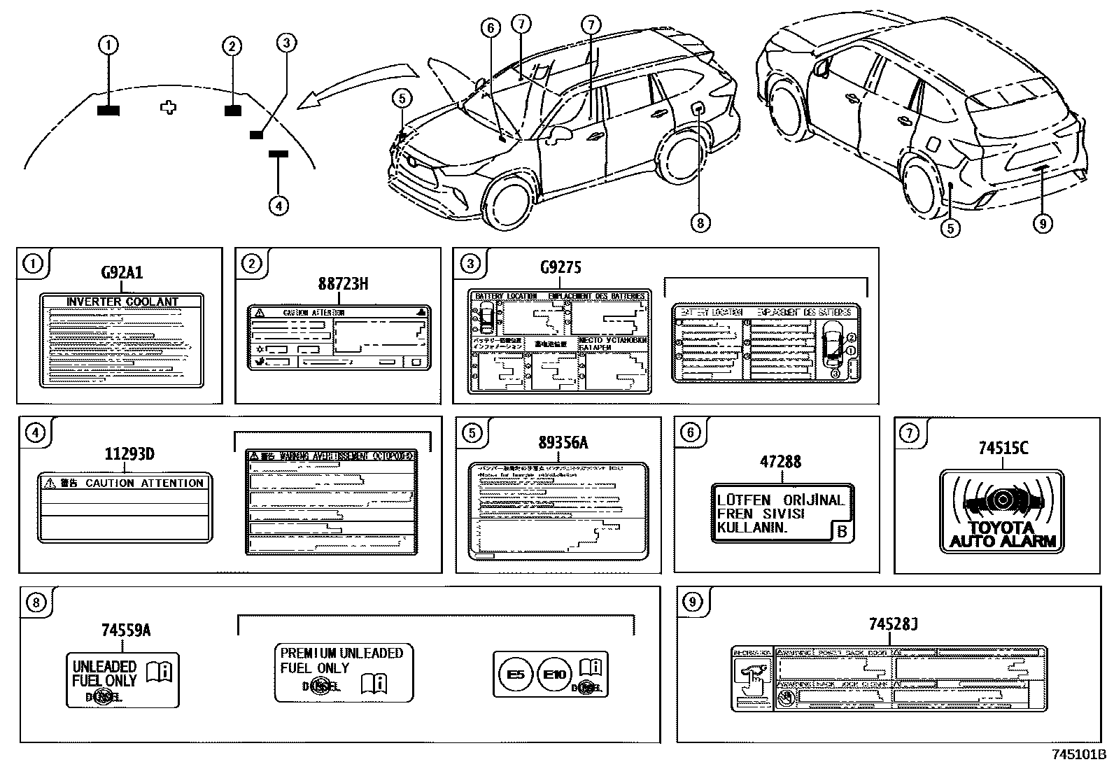 Parts diagram