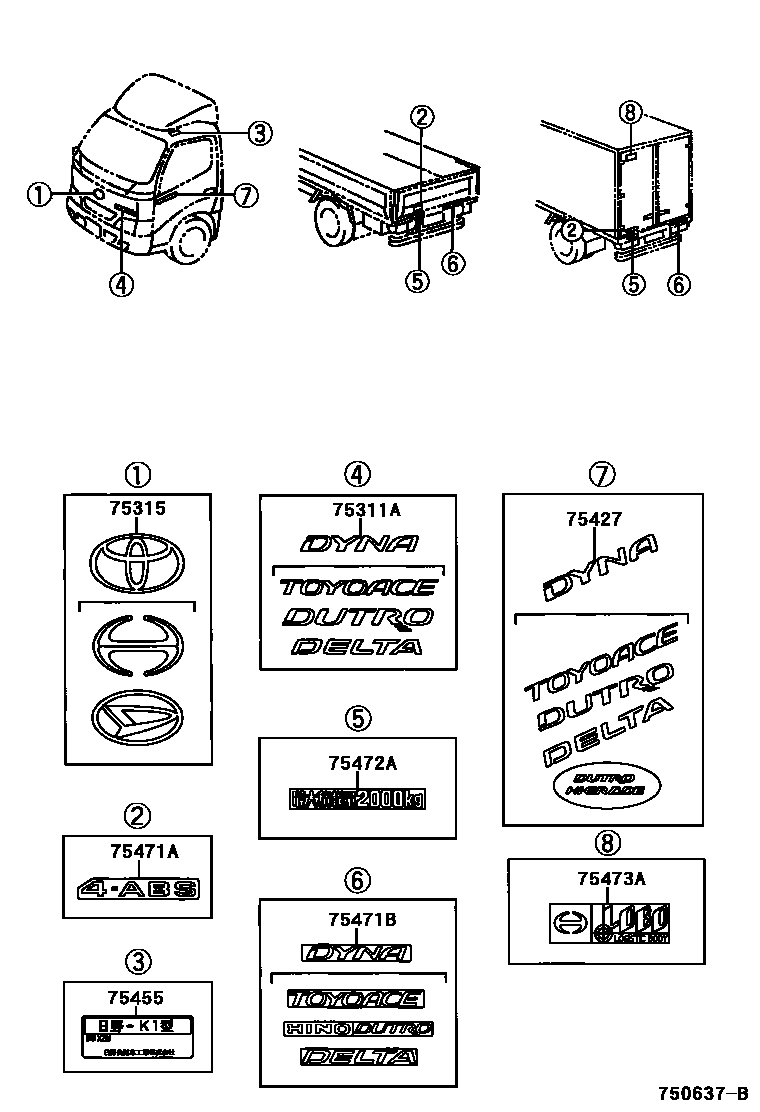 Parts diagram