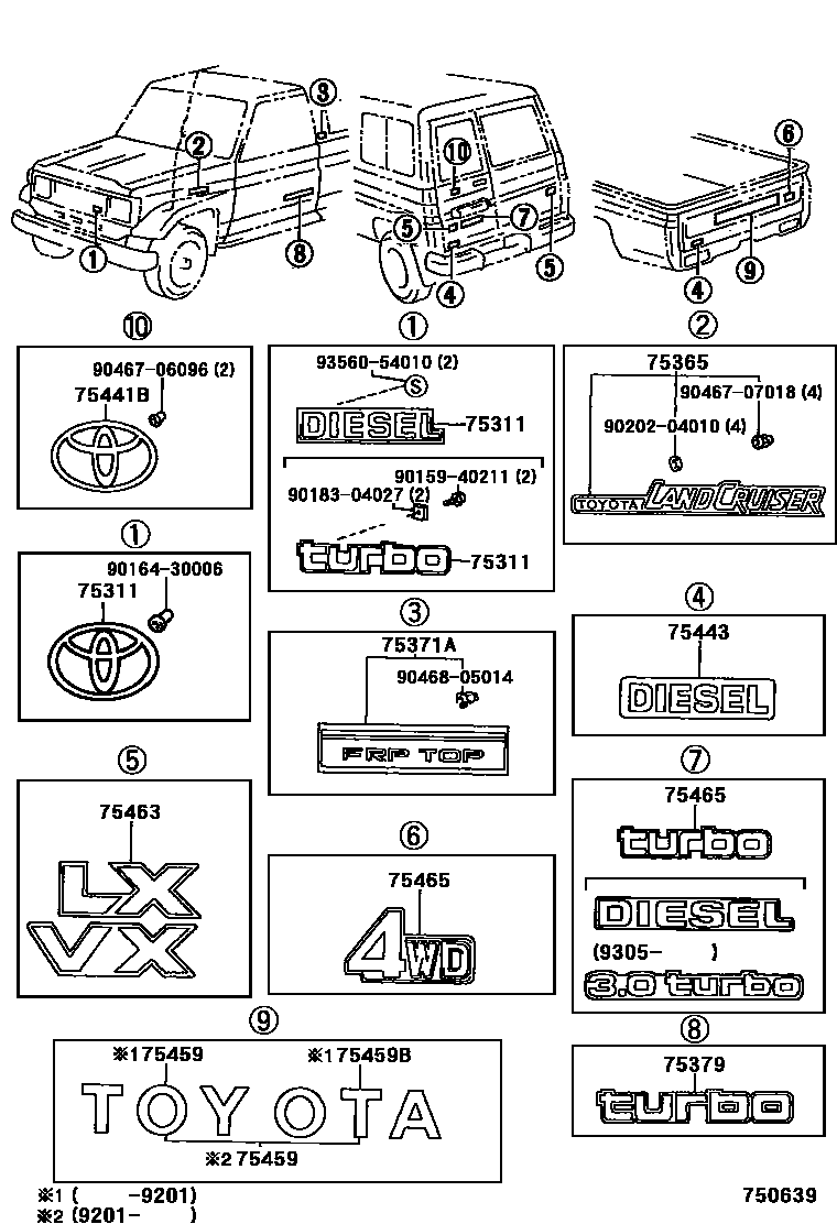 Parts diagram