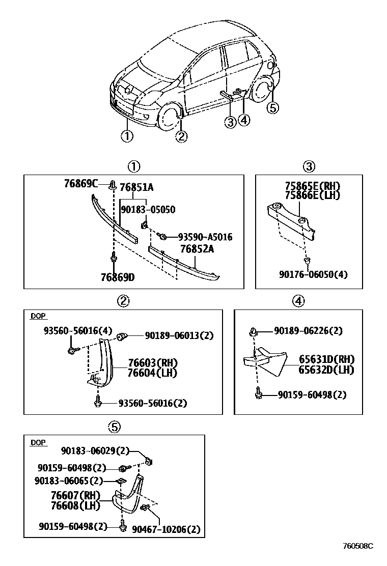Parts diagram