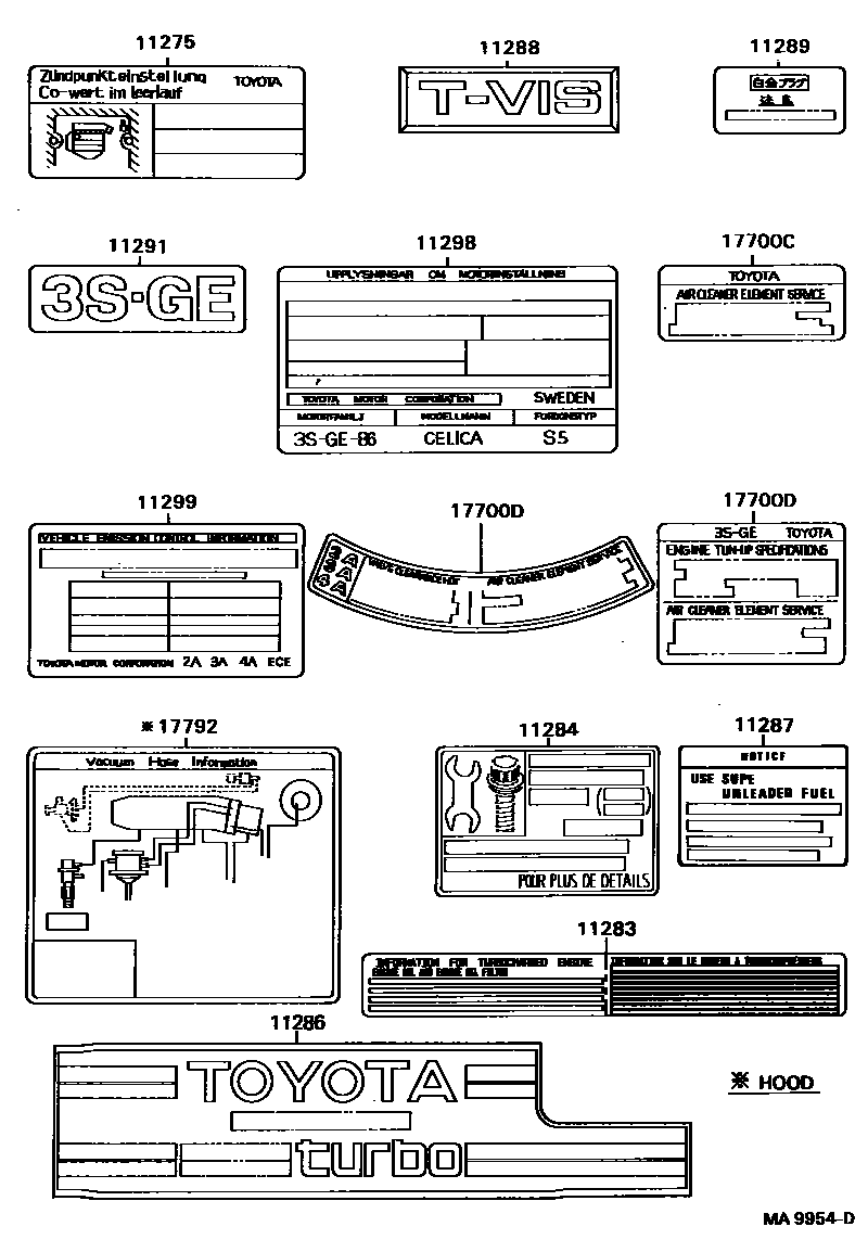 Parts diagram