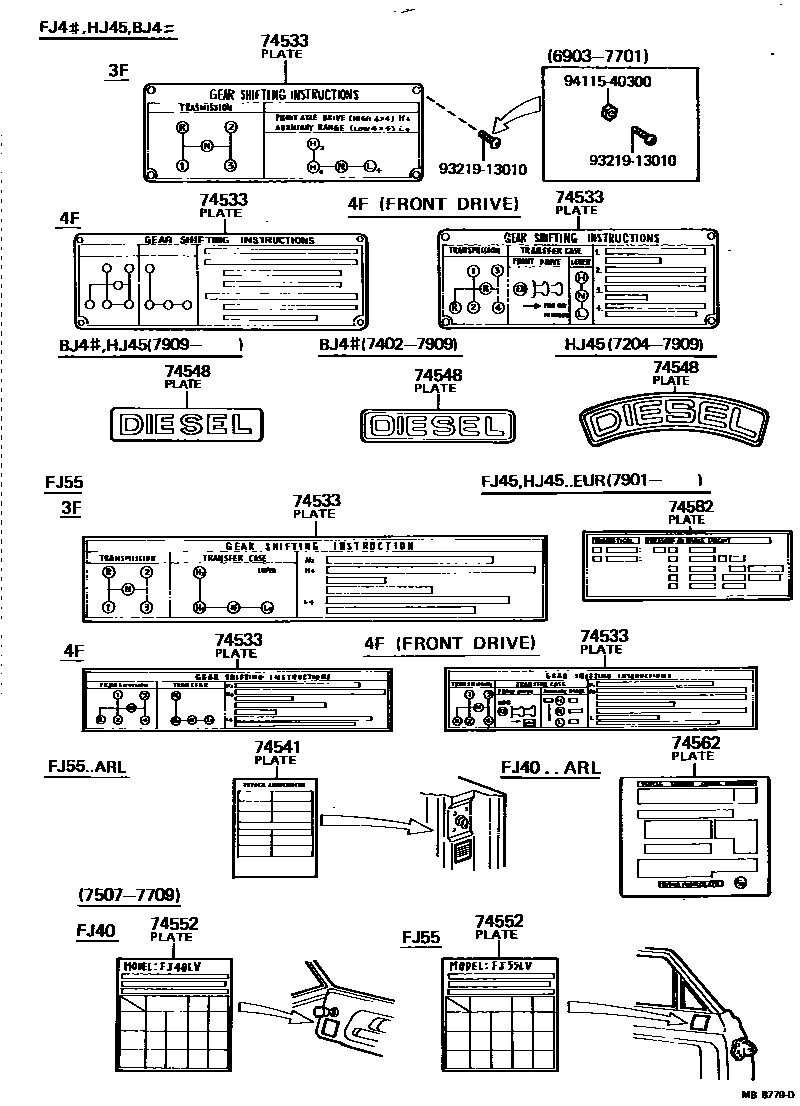 Parts diagram
