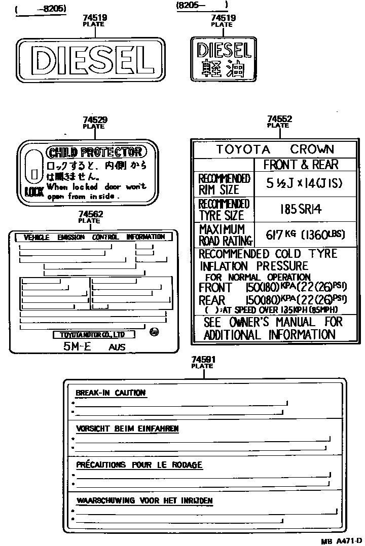 Parts diagram