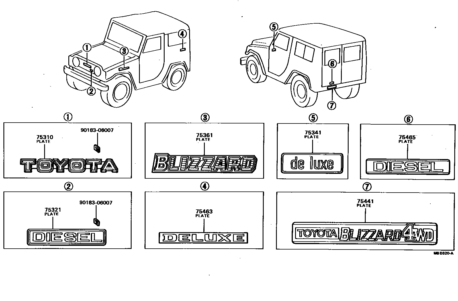 Parts diagram