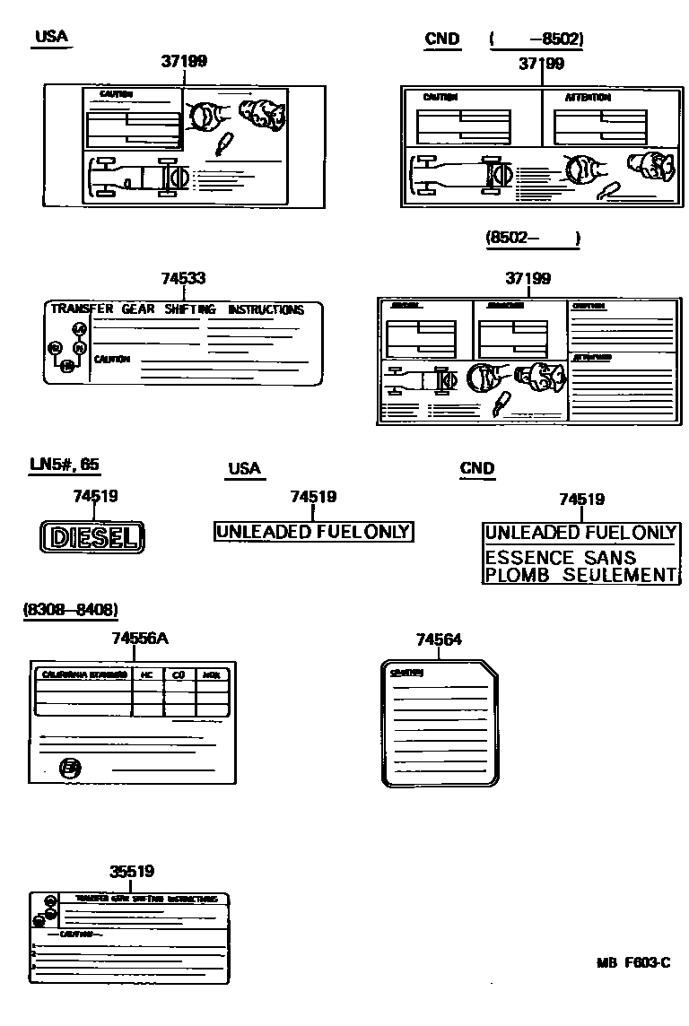 Parts diagram