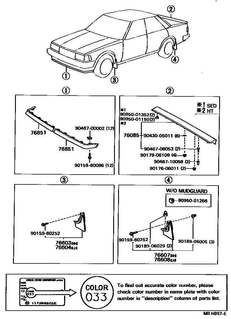 Parts diagram