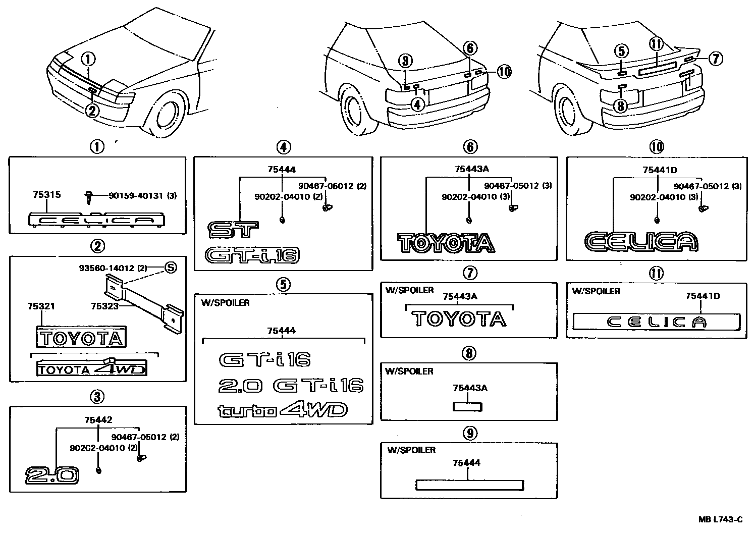 Parts diagram