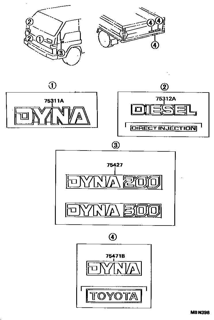 Parts diagram