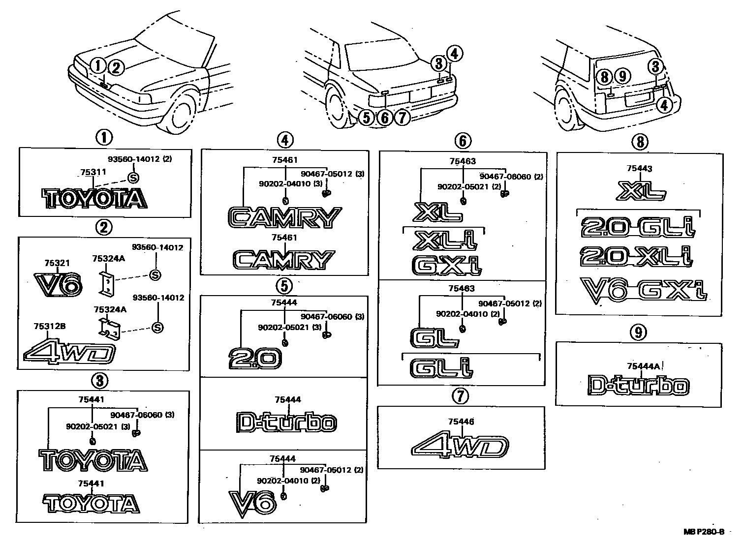 Parts diagram