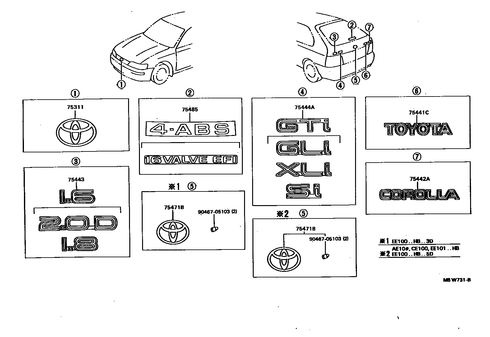 Parts diagram