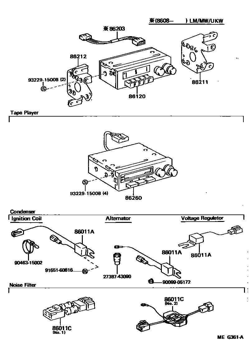 Parts diagram