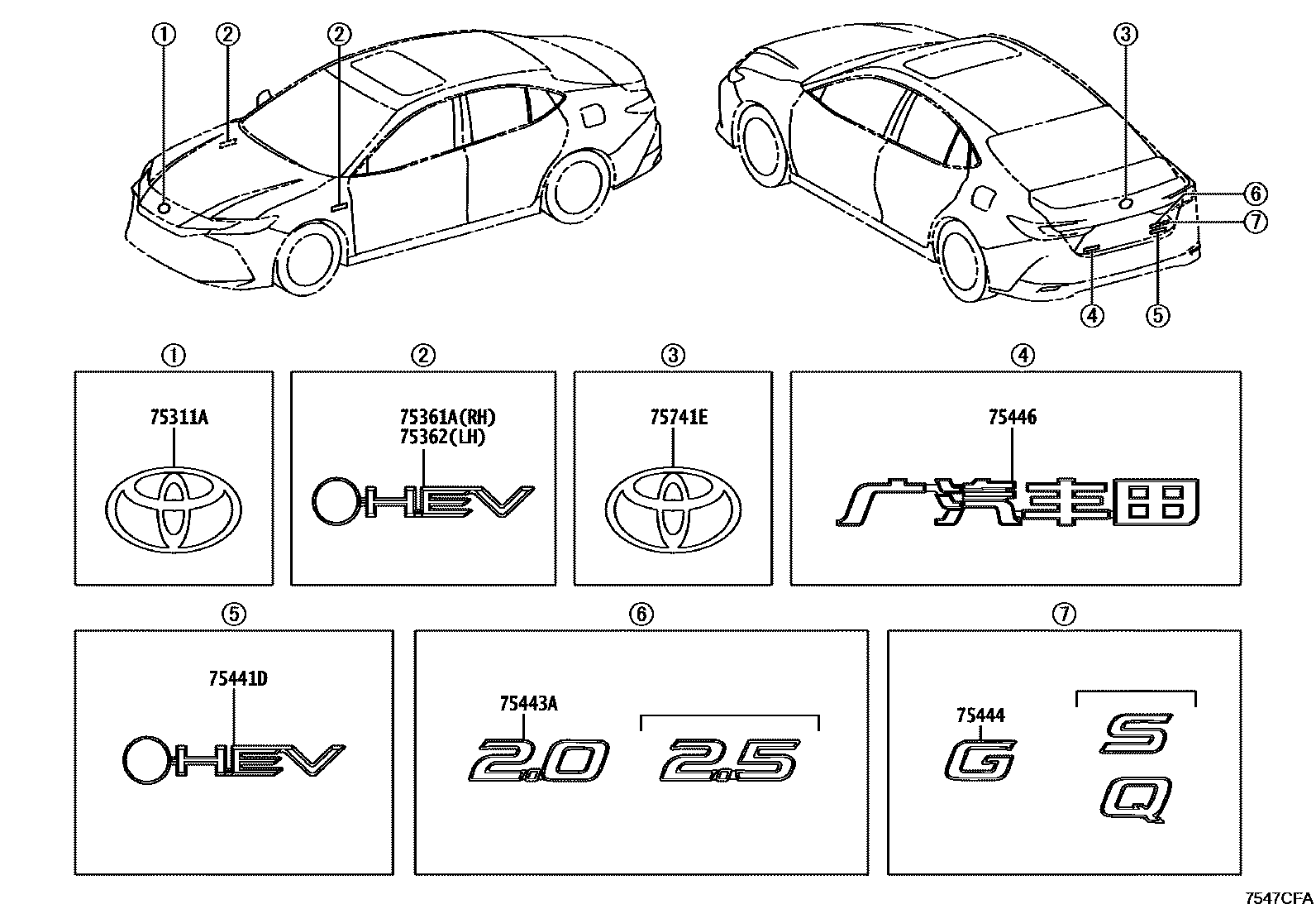 Parts diagram