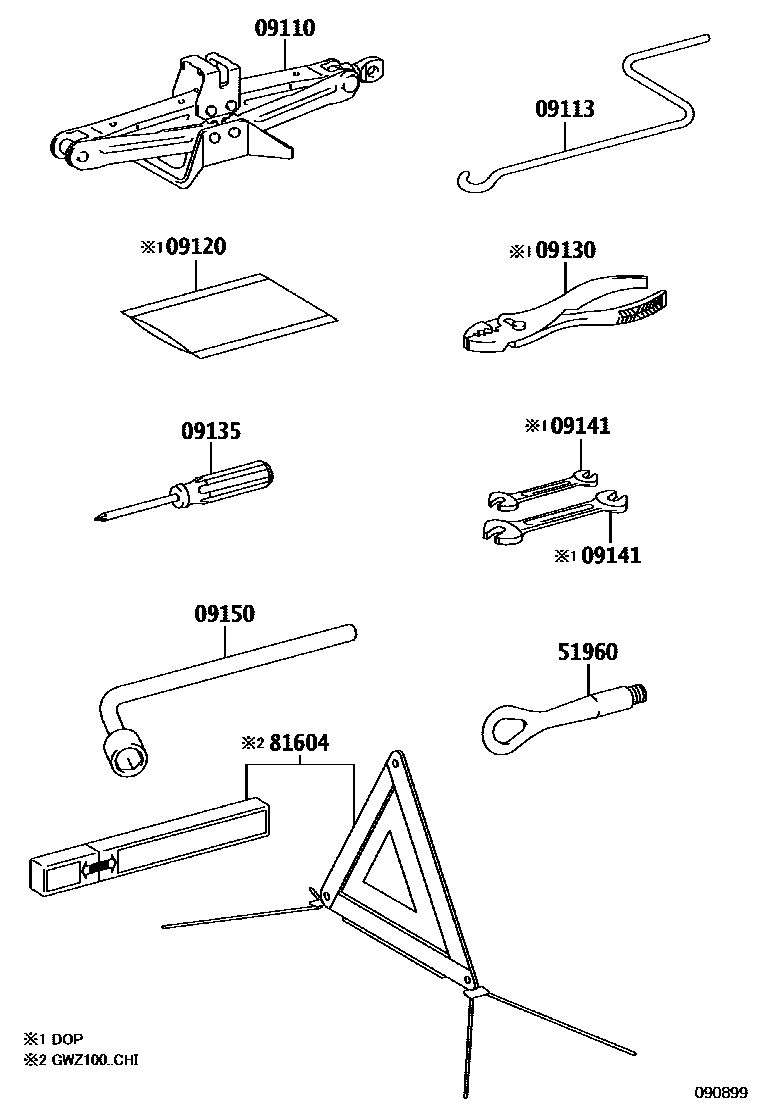 Parts diagram