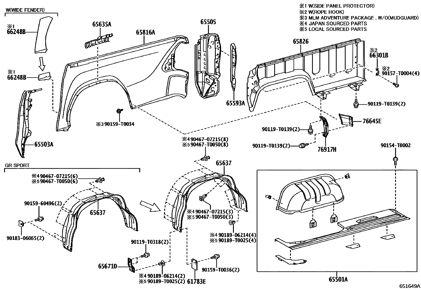 Parts diagram