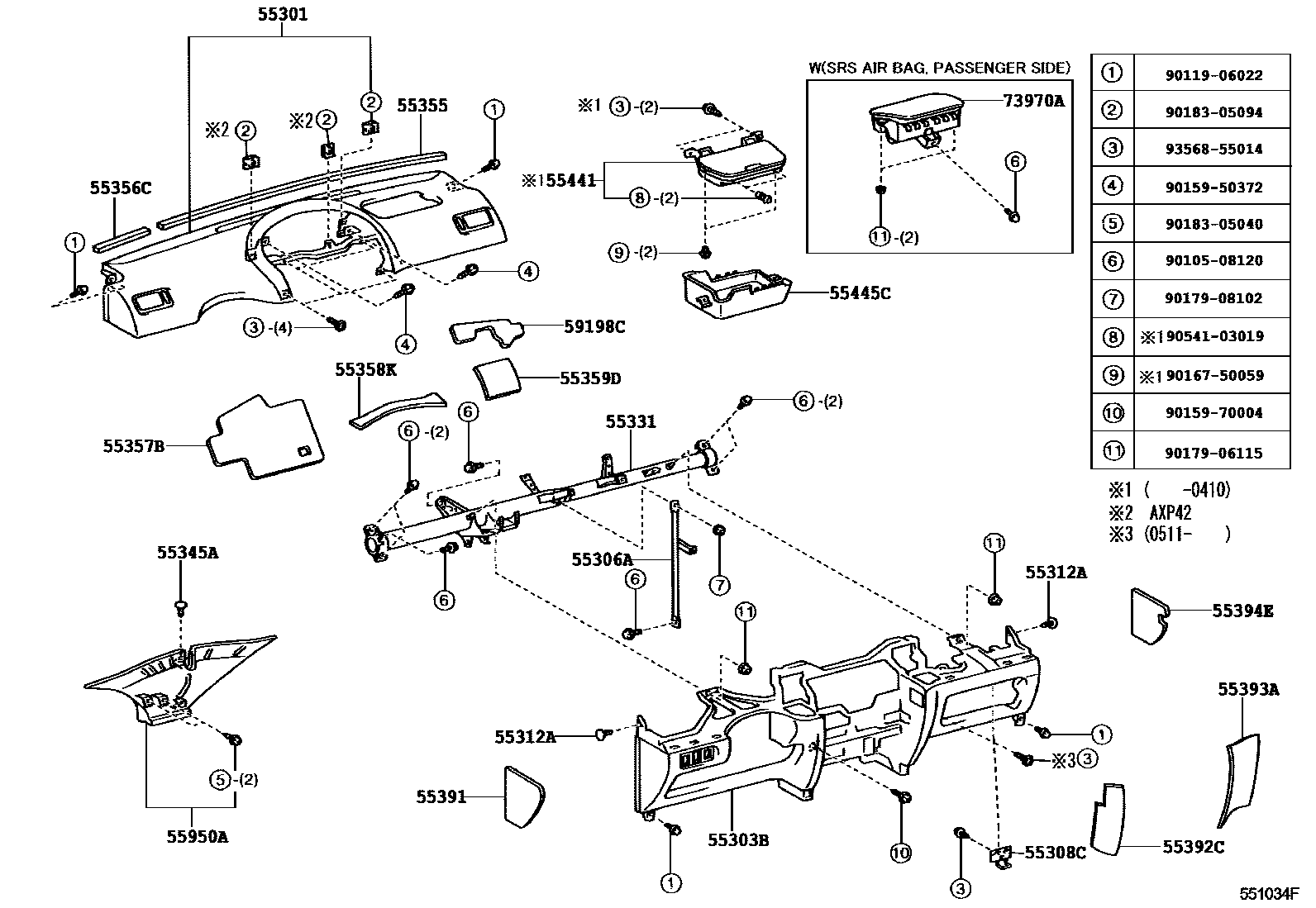 Parts diagram