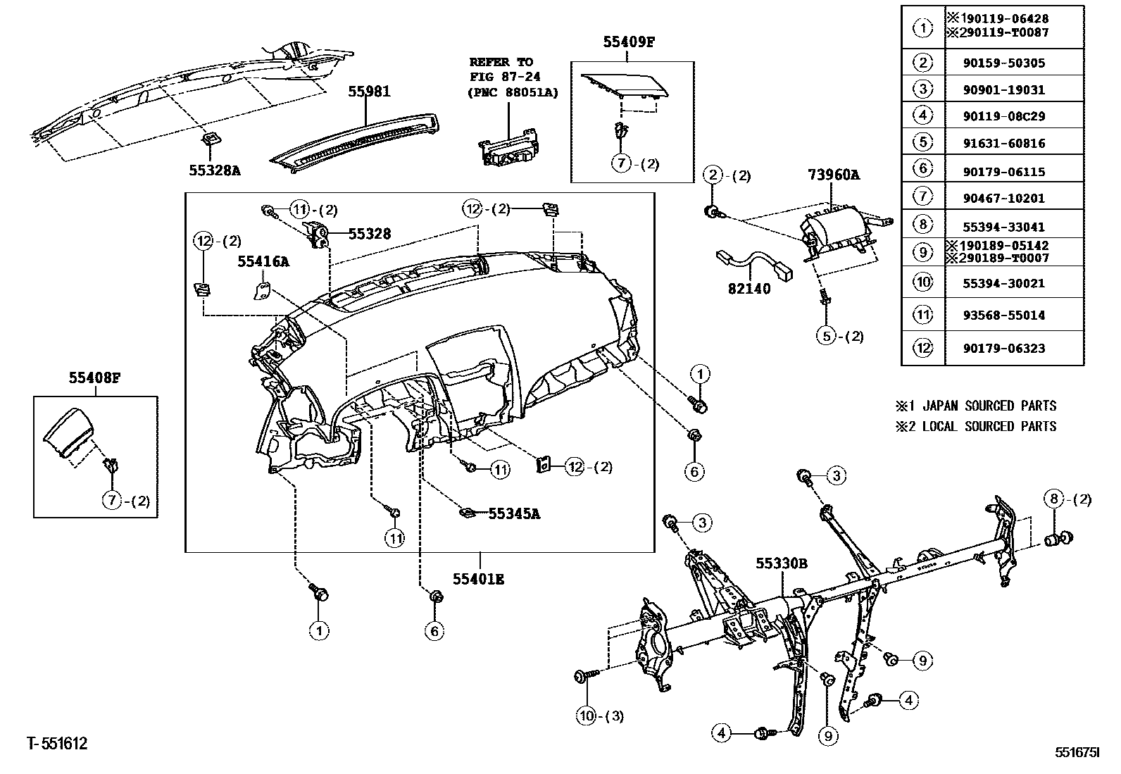 Parts diagram