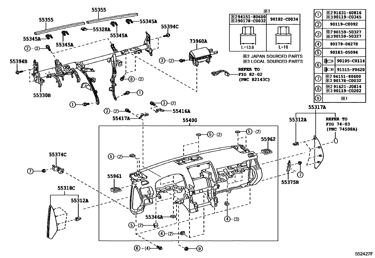 Parts diagram