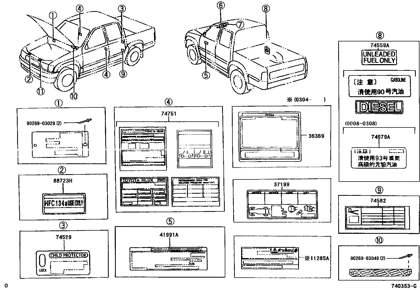 Parts diagram