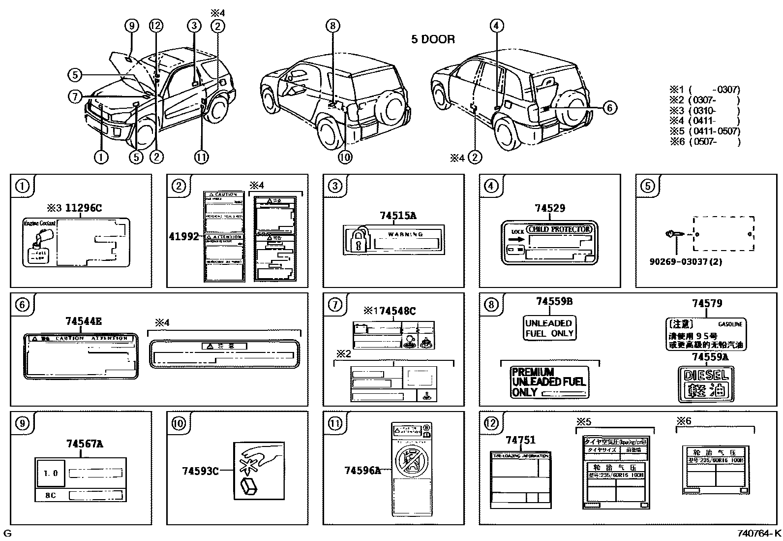 Parts diagram