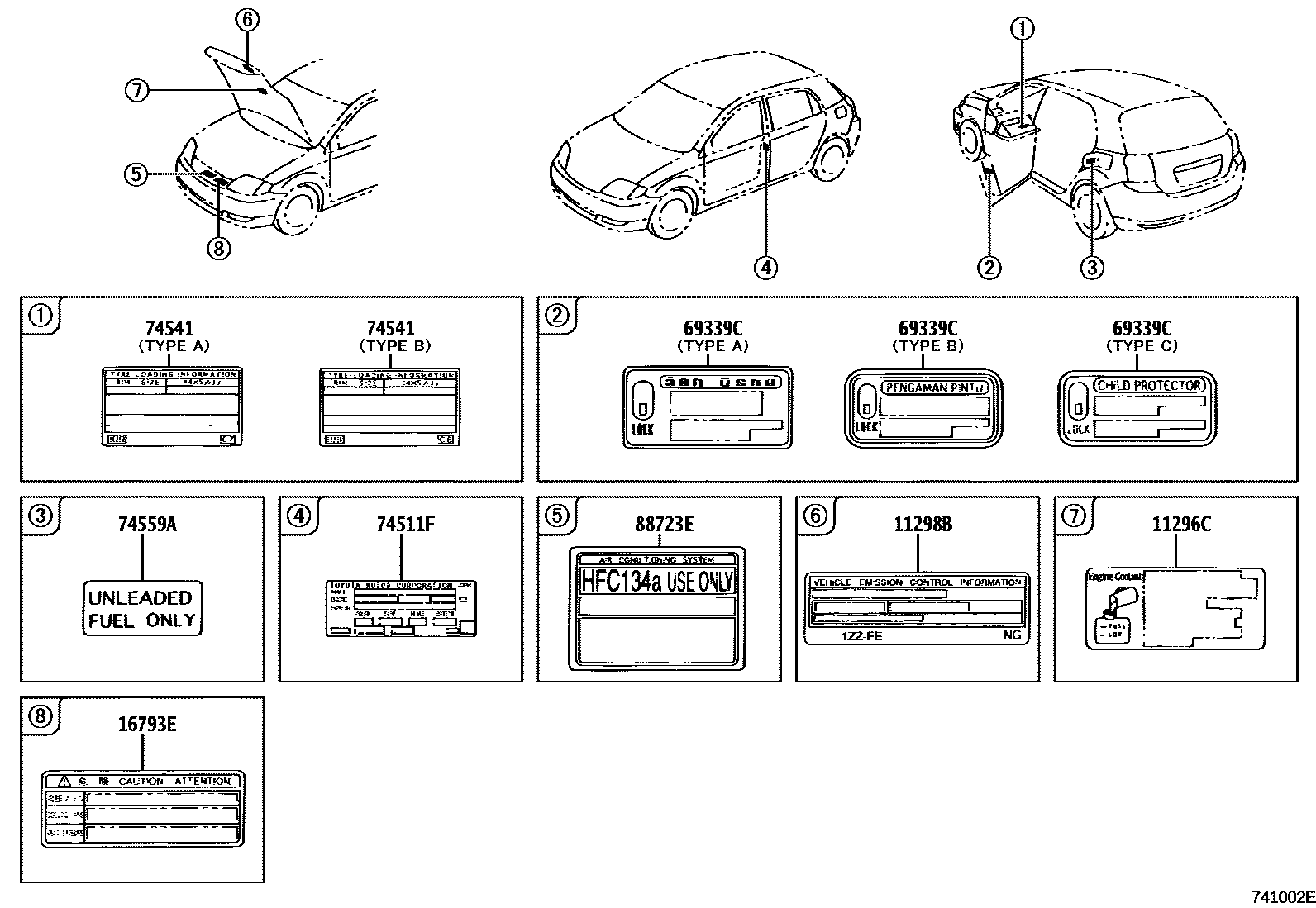 Parts diagram