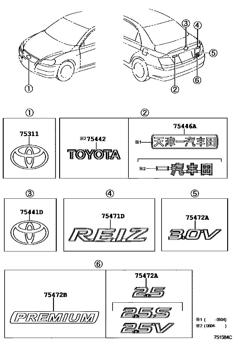 Parts diagram