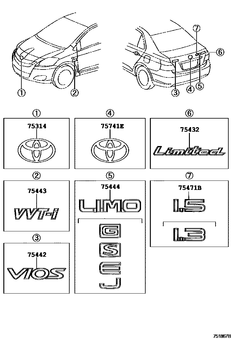 Parts diagram