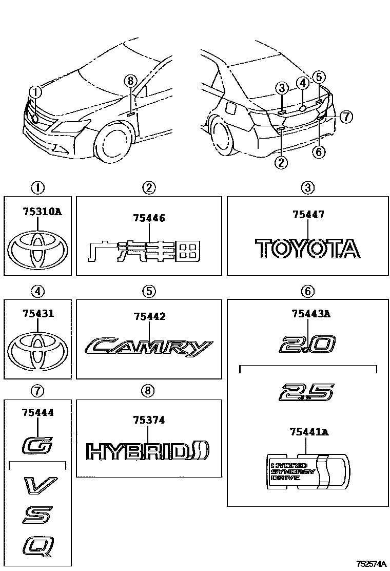 Parts diagram