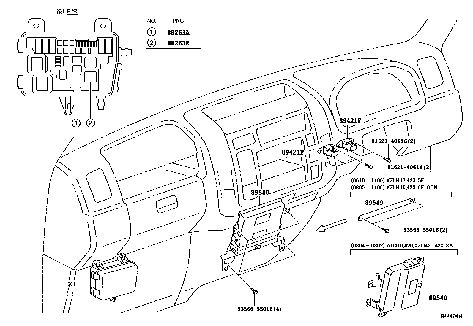 Parts diagram