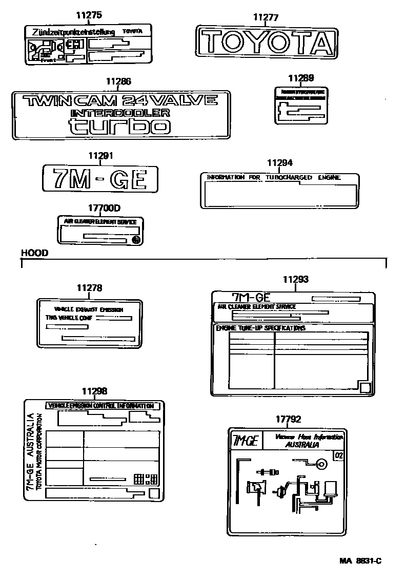 Parts diagram