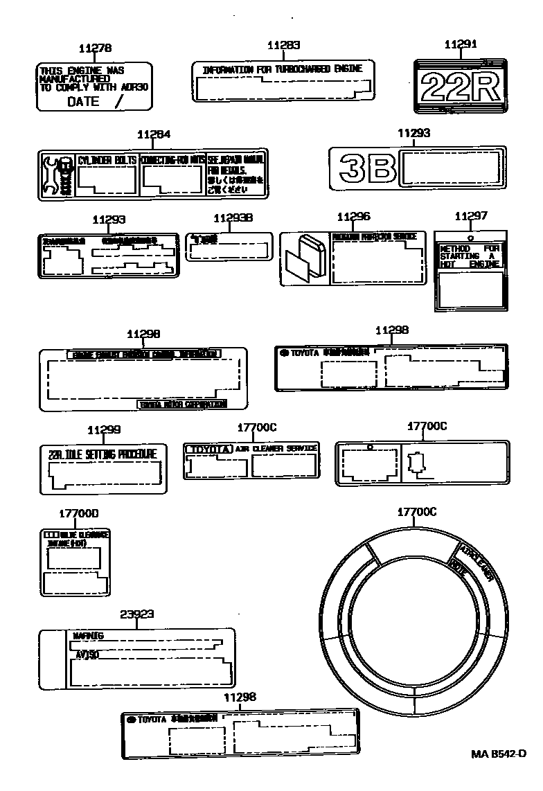 Parts diagram