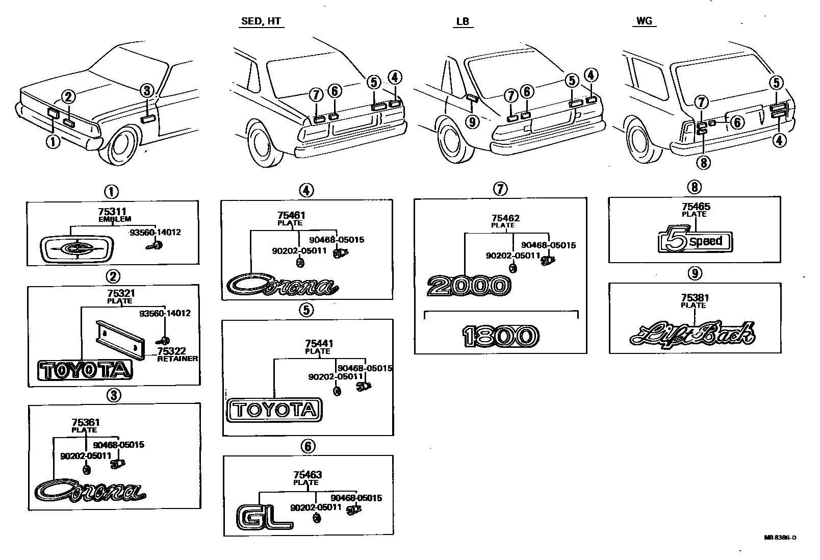 Parts diagram