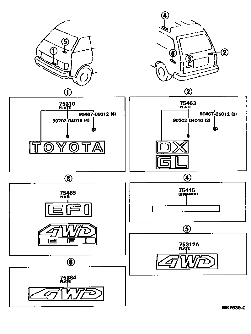 Parts diagram
