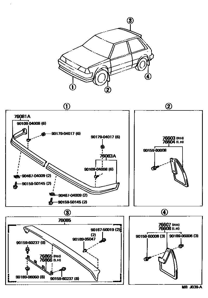 Parts diagram