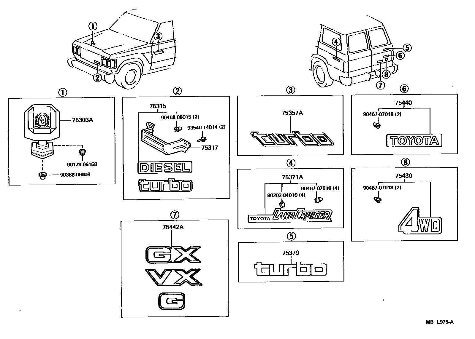 Parts diagram