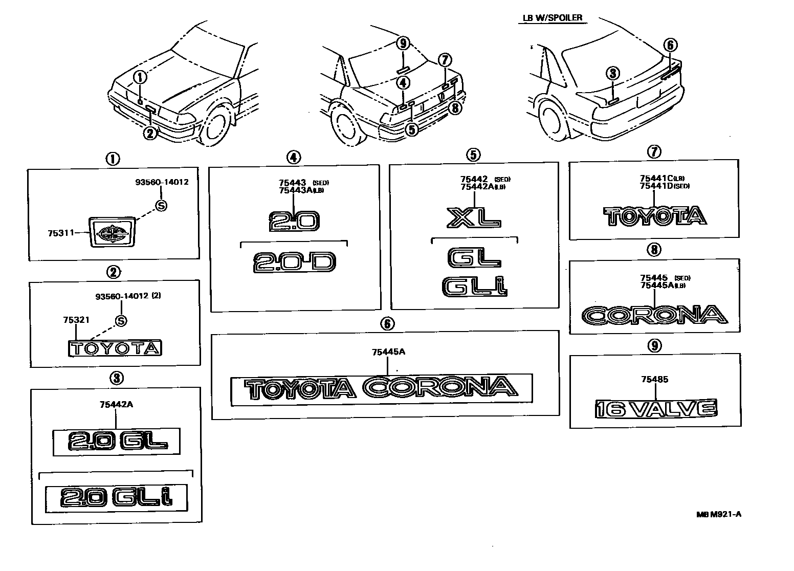 Parts diagram