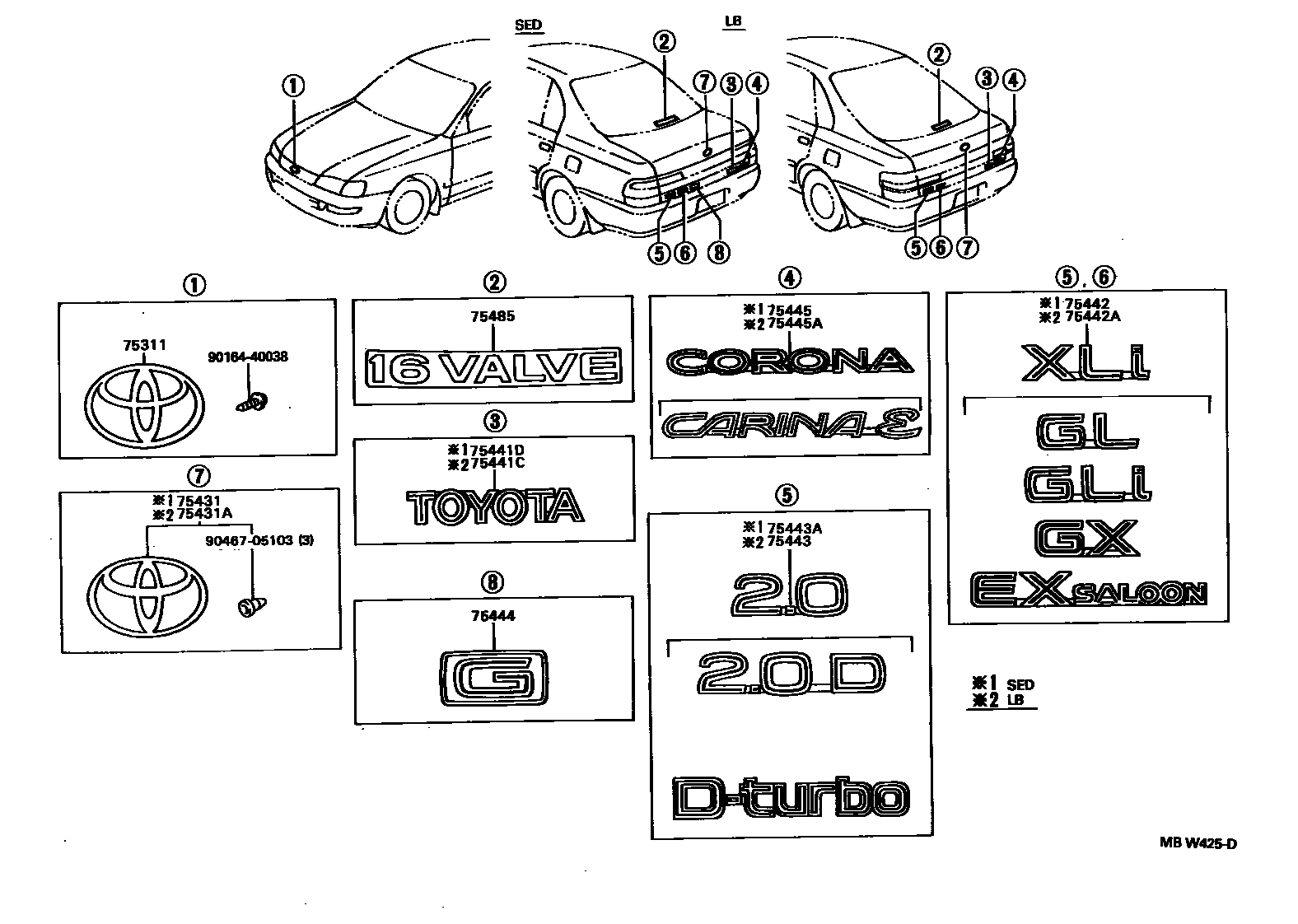 Parts diagram
