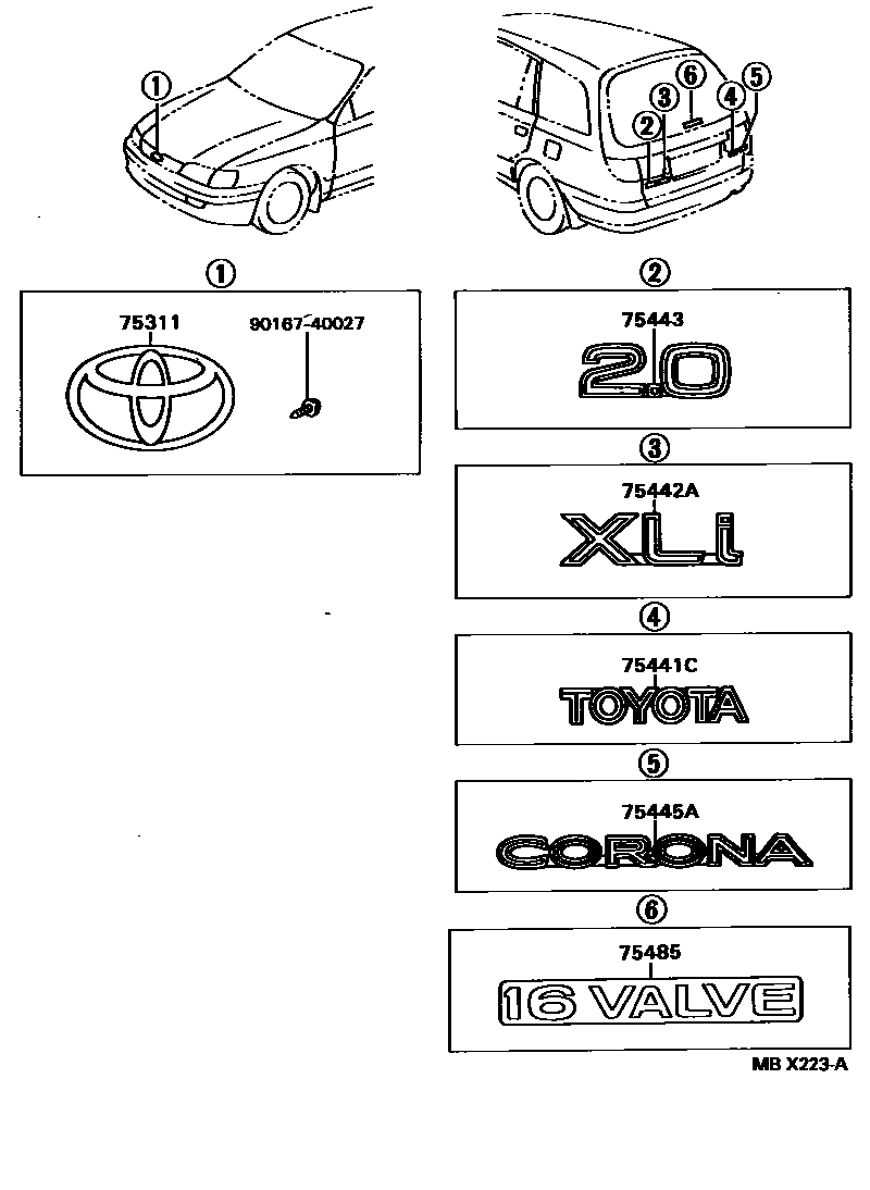 Parts diagram
