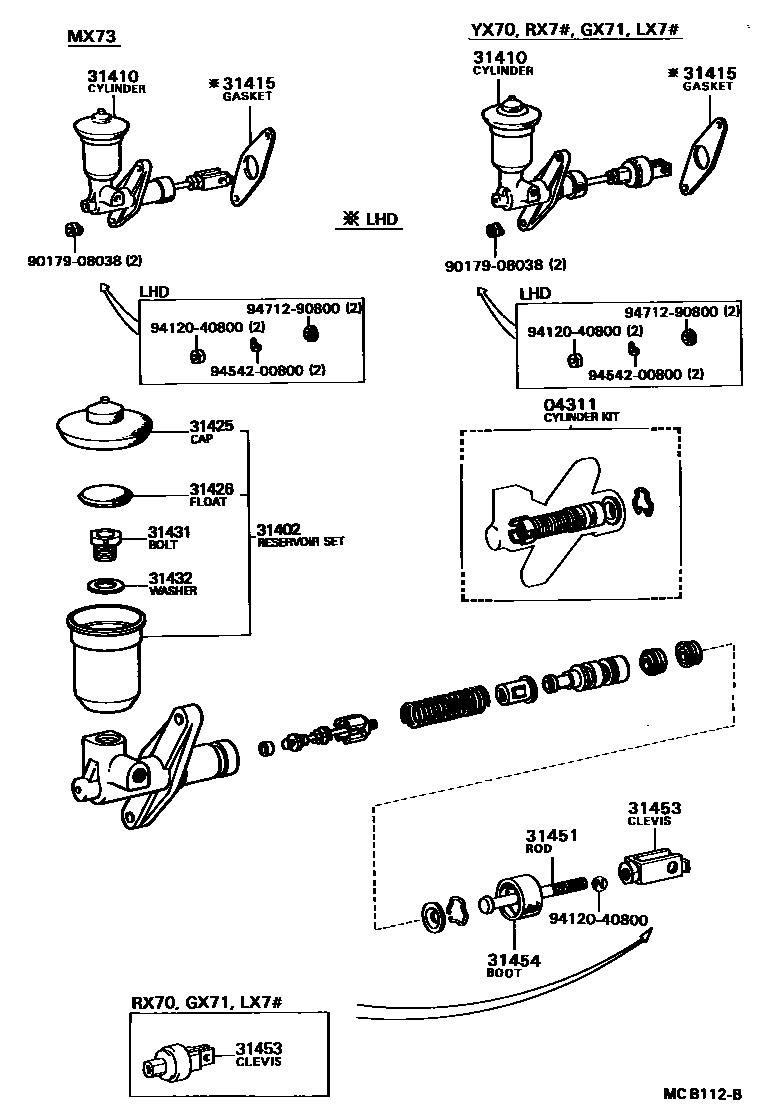 Parts diagram