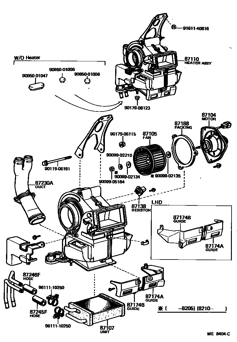 Parts diagram