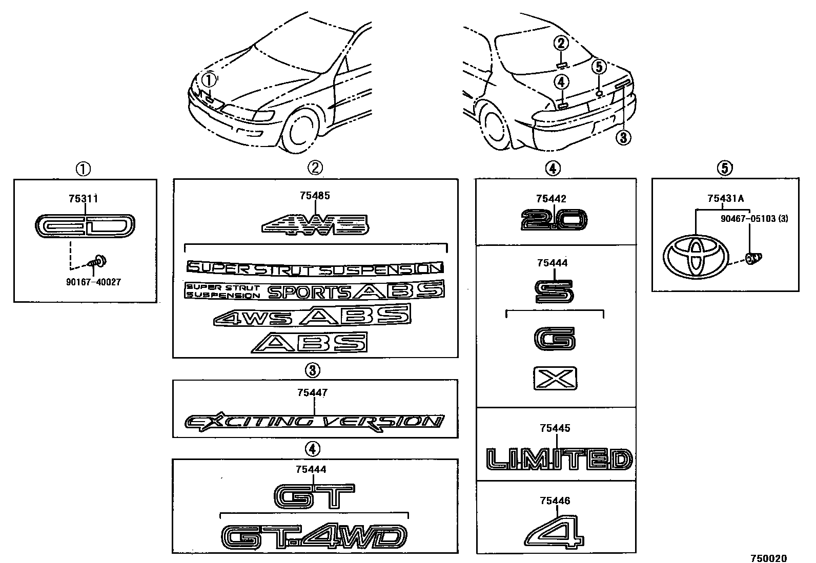 Parts diagram