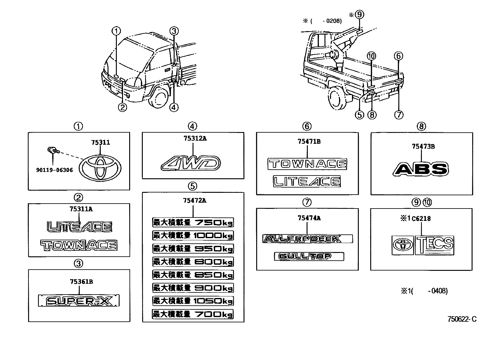 Parts diagram