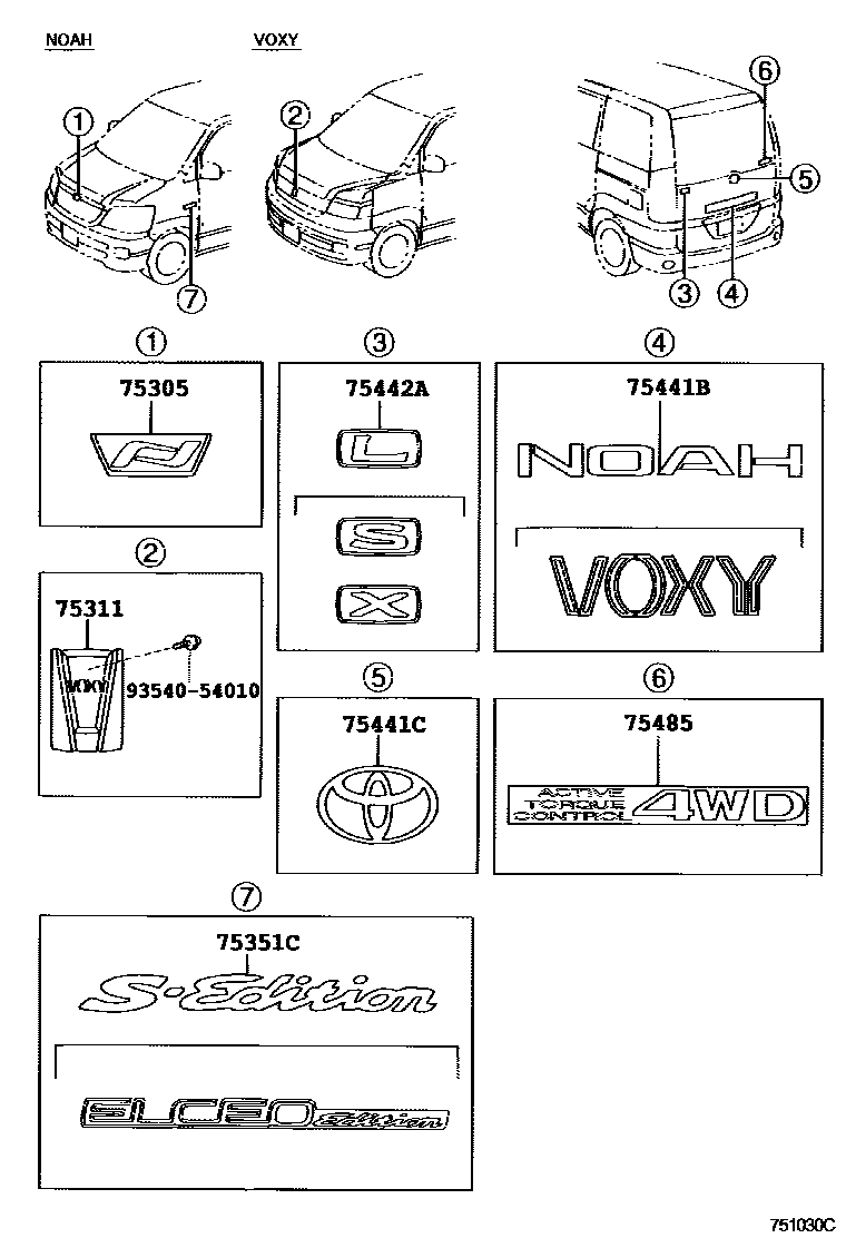 Parts diagram