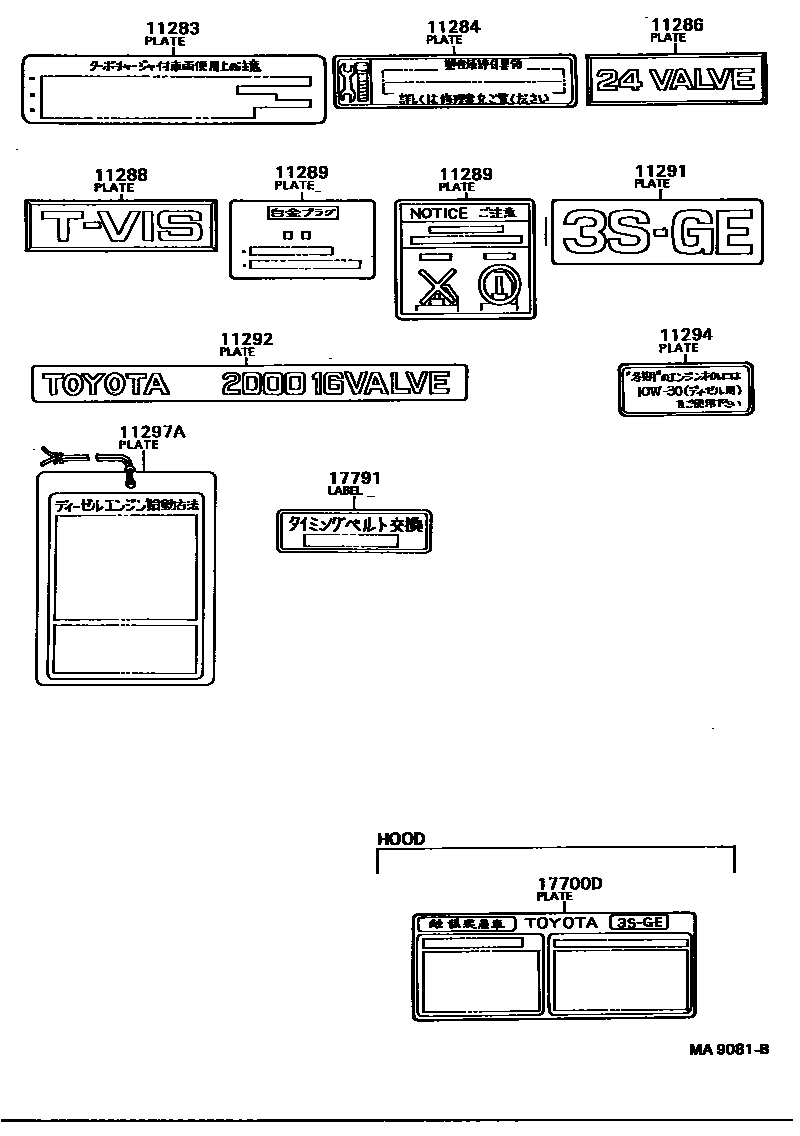 Parts diagram
