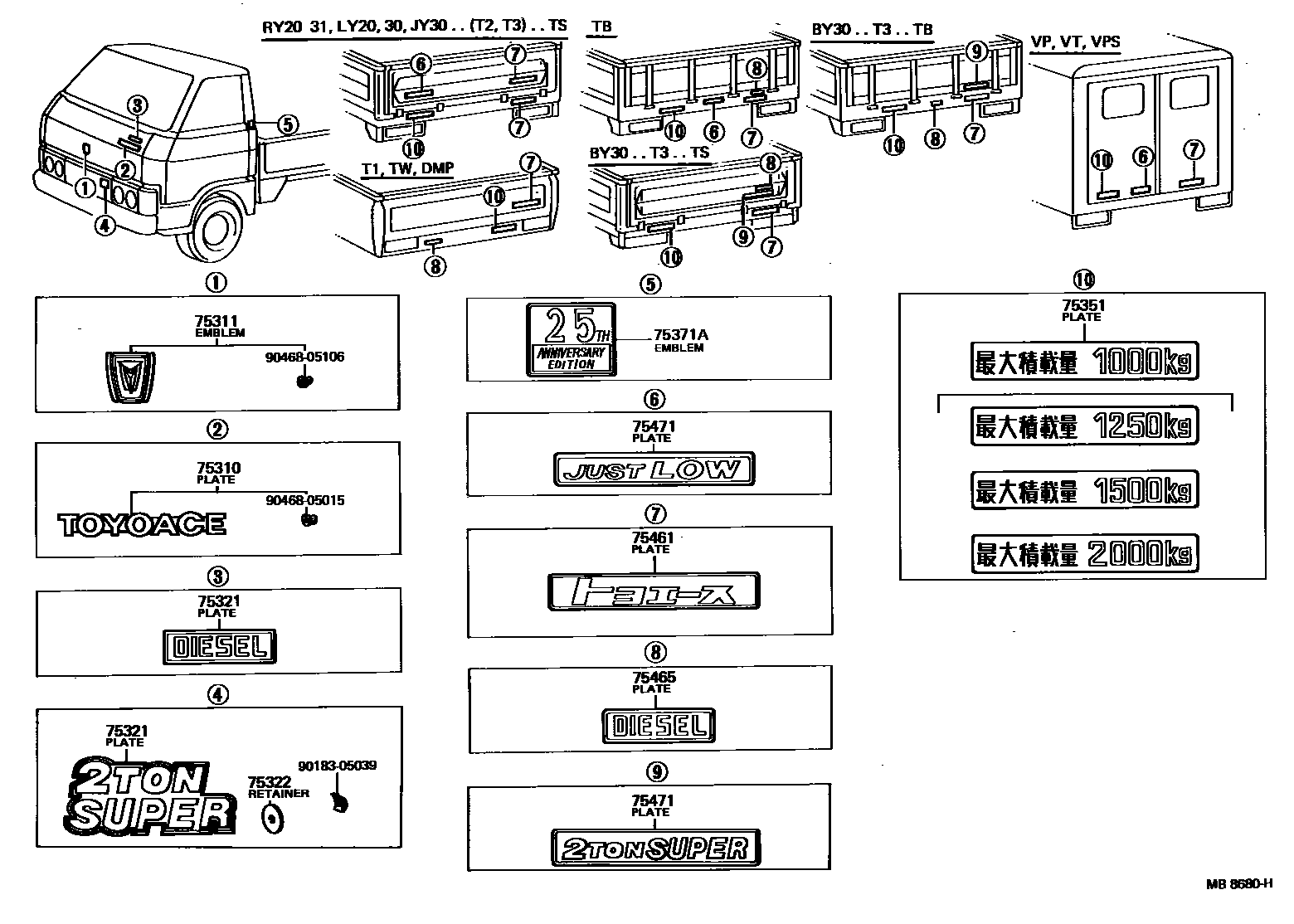 Parts diagram