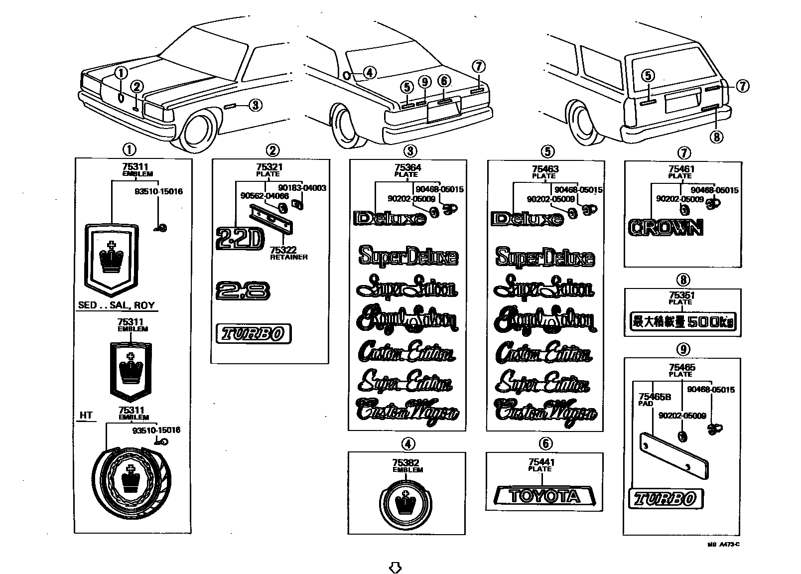 Parts diagram