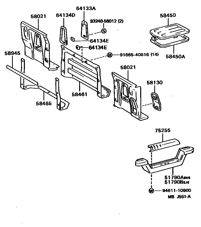 Parts diagram