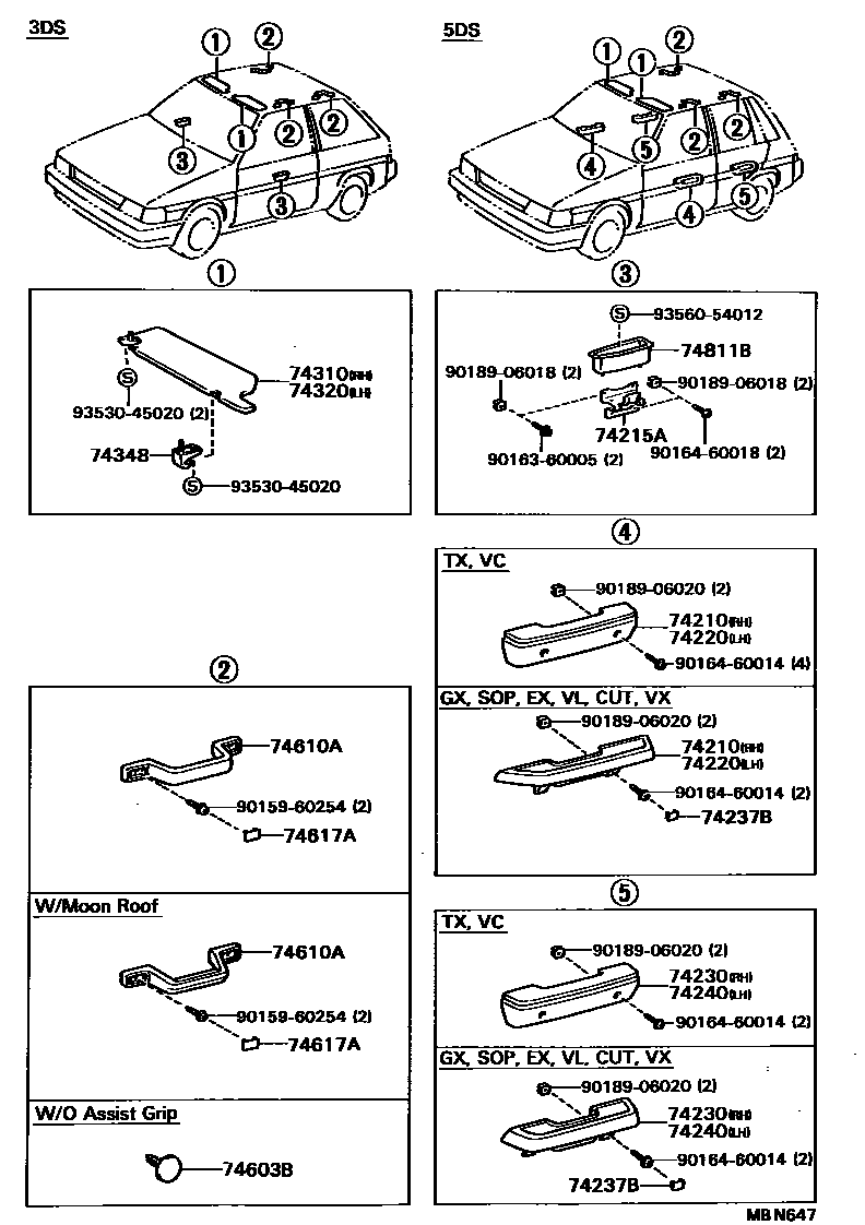 Parts diagram