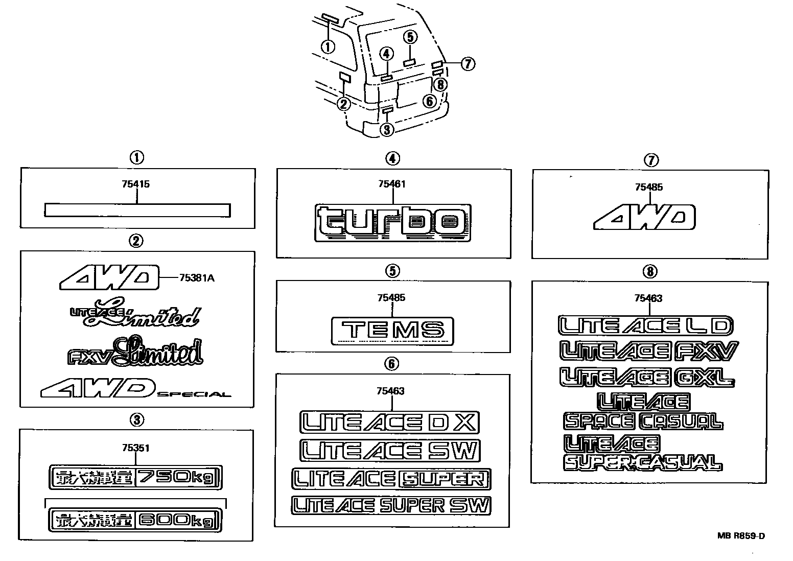 Parts diagram