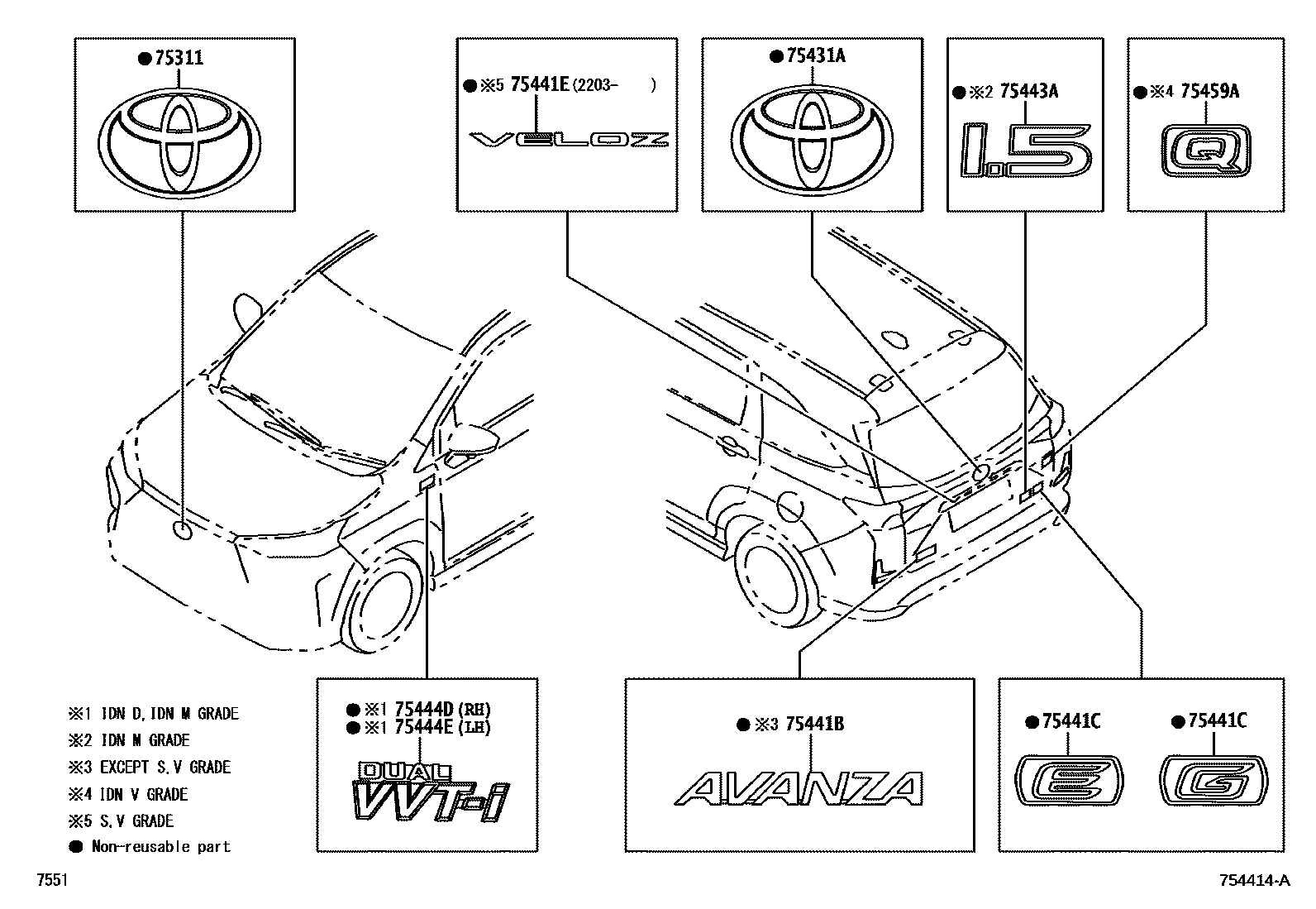Parts diagram