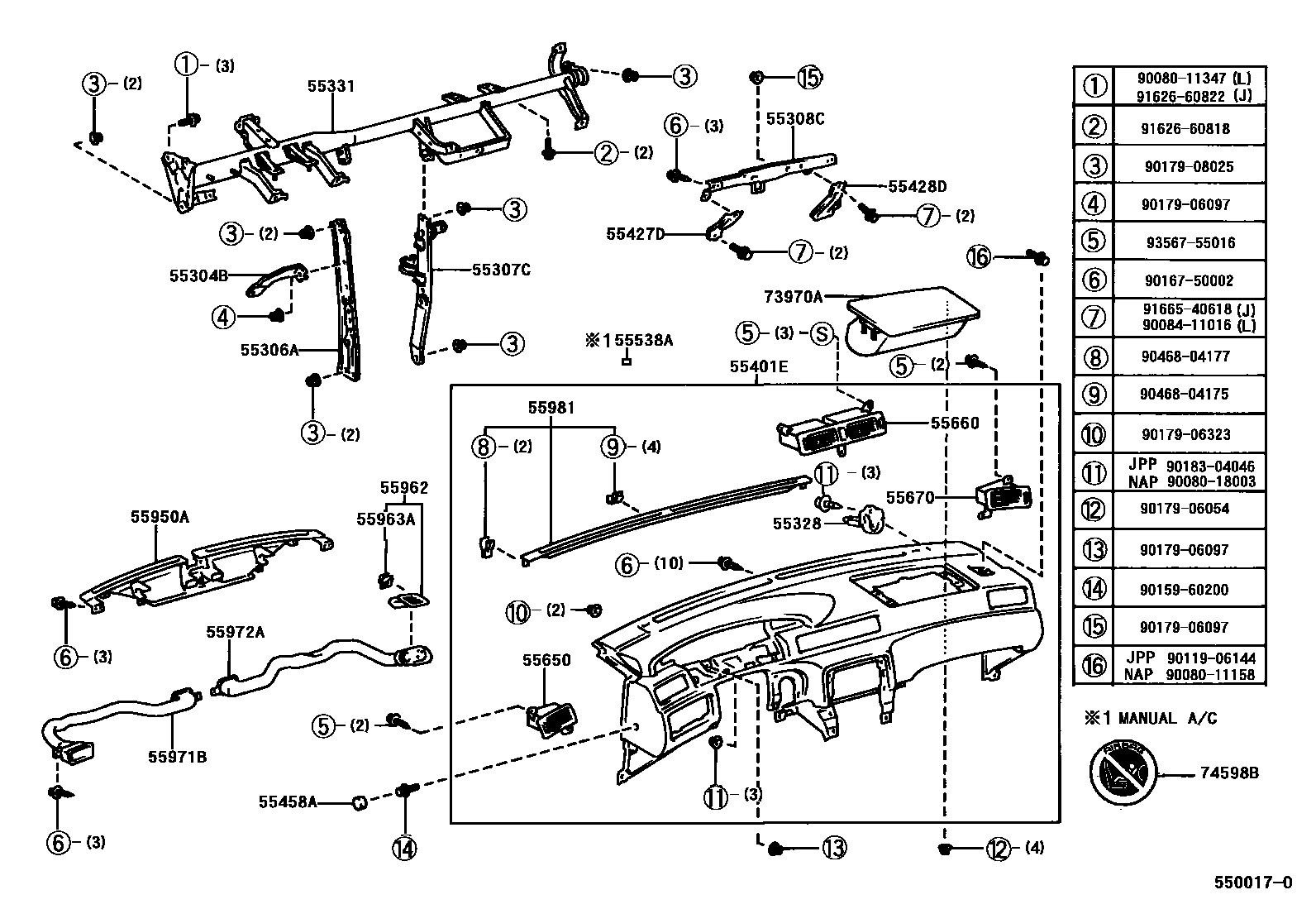 Parts diagram